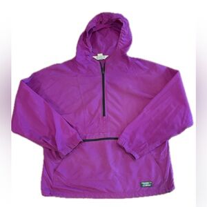 Women’s Vintage L.L. Bean 1/4 Zip Anorak Windbreaker Jacket Size Medium